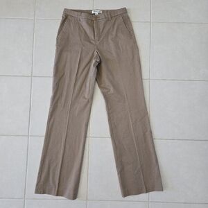 Coldwater Creek Wide Leg Trouser Pants Sz 4 Misses Beige Khaki Tan Brown